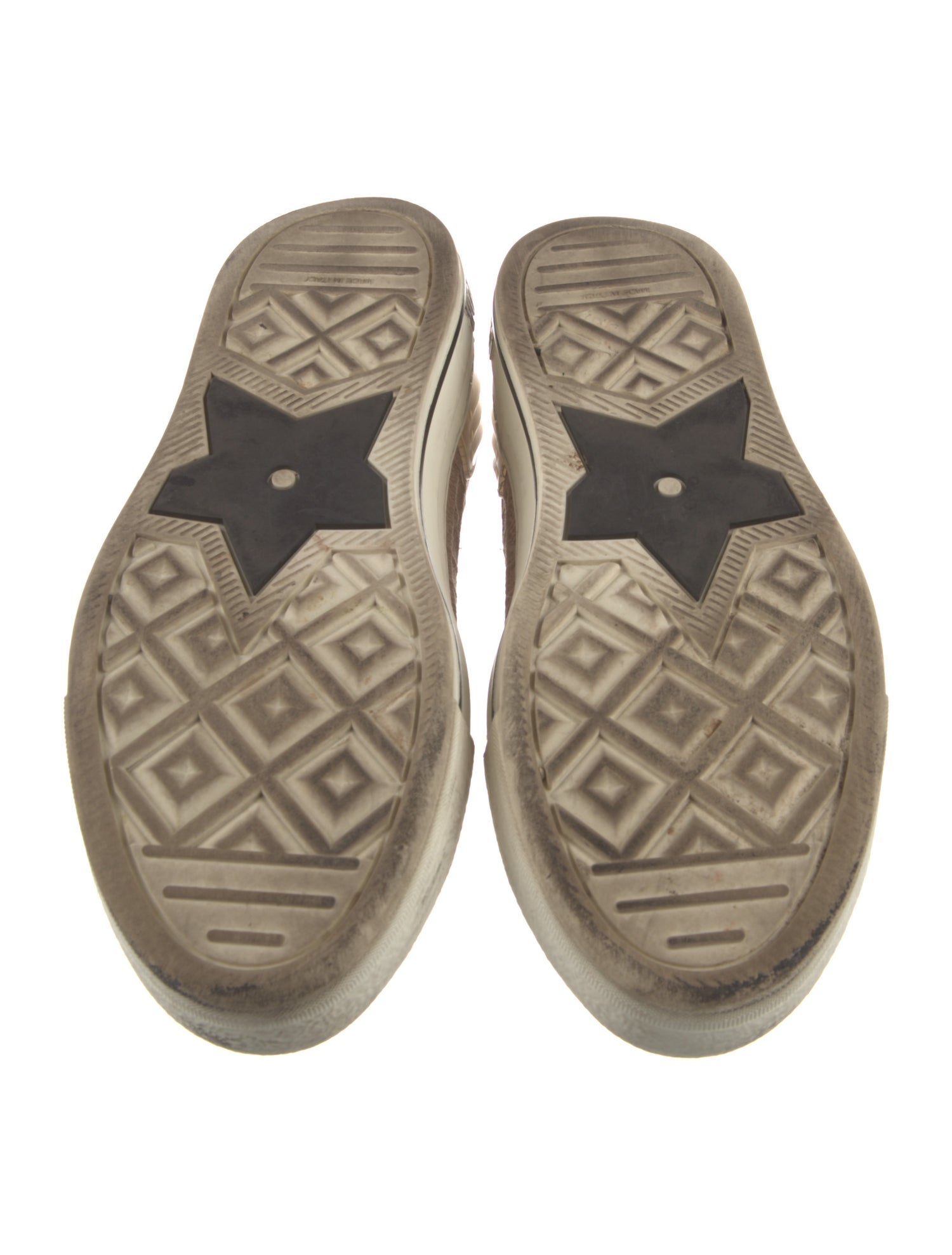 Christian Dior Walk' n' Dior 'Nude' Cannage Mid Sneakers